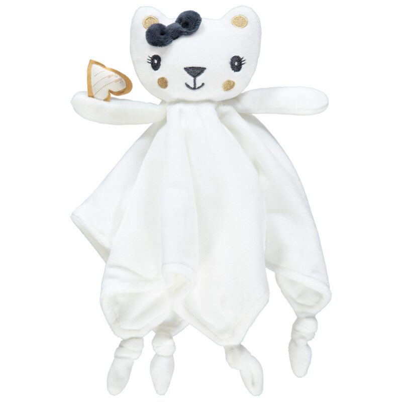  - plat chat blanc coeur 25 cm 